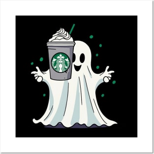 Happy Ghost - Starbucks Posters and Art